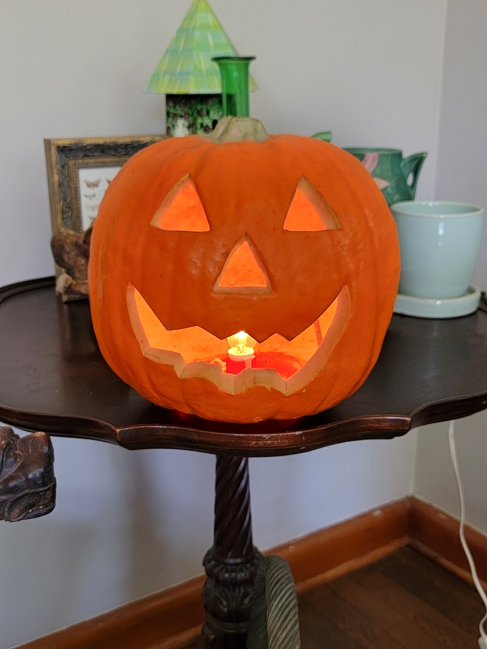 Vintage foam jack-o-lantern